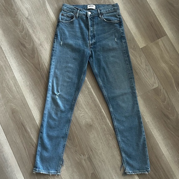 Agolde High Rise, light-medium wash, straight/slim jeans **Brand New** - Picture 4 of 13